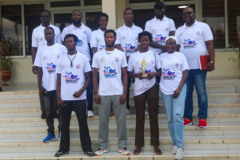 The sports contingent that represented UEW at the 15th WAUG