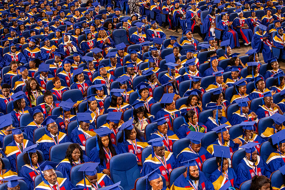 A cross-section of graduating students 