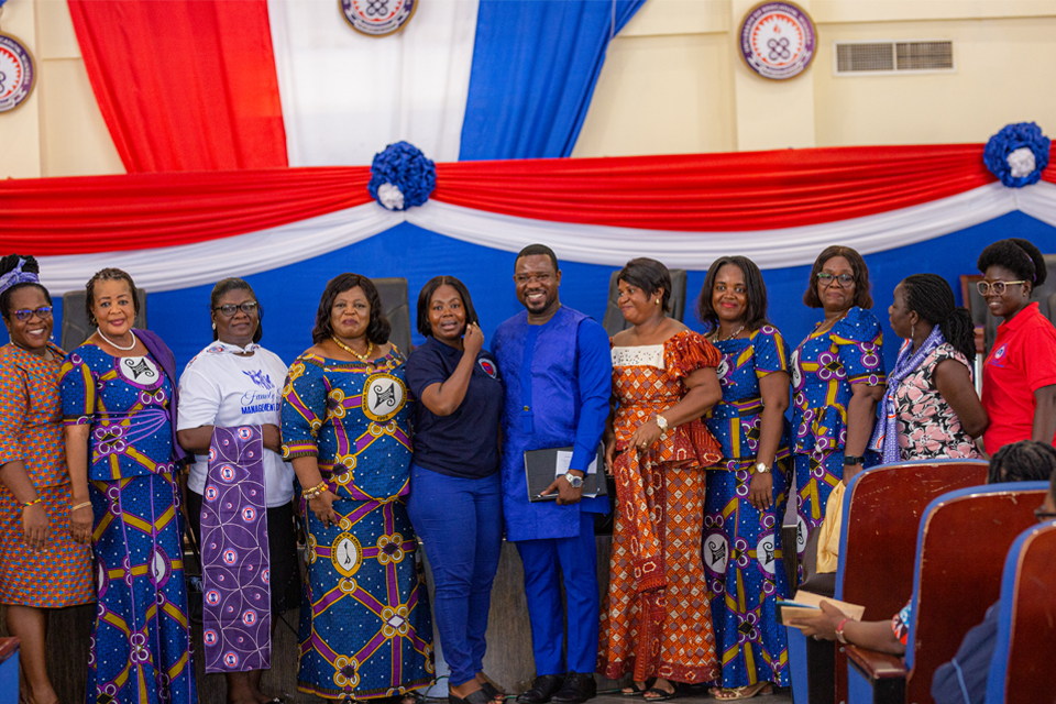 A group photograph of invited guests and FHASHEE staff 