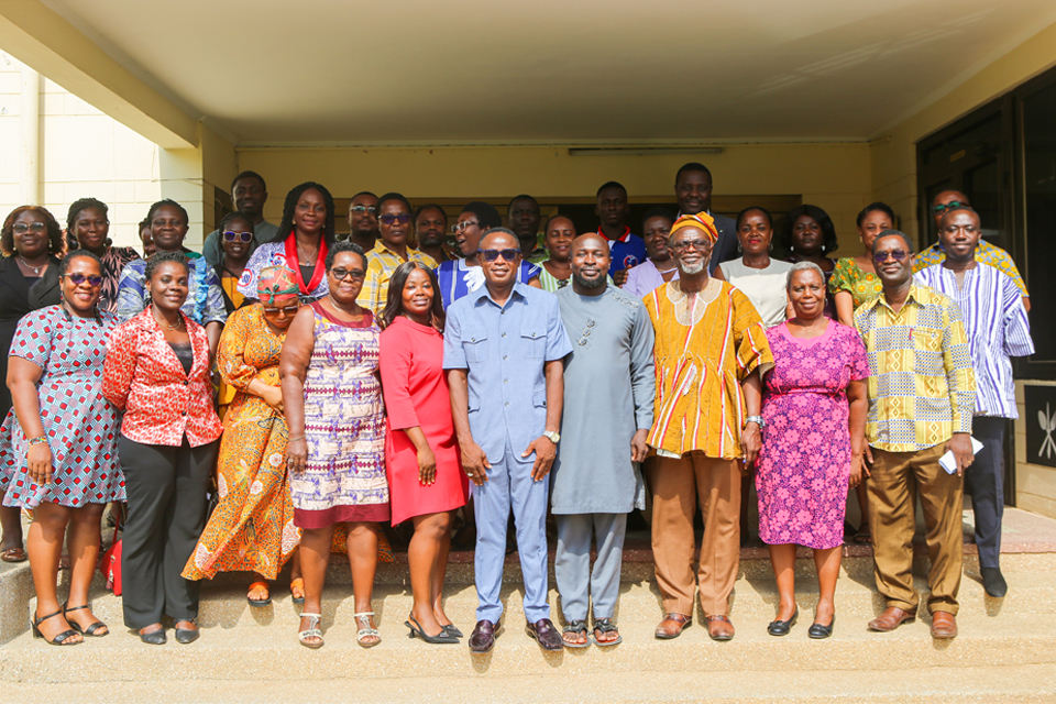 Faculty members in a pose after the seminar 