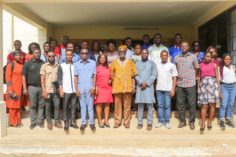 A group picture of academic heads and MPhil students 