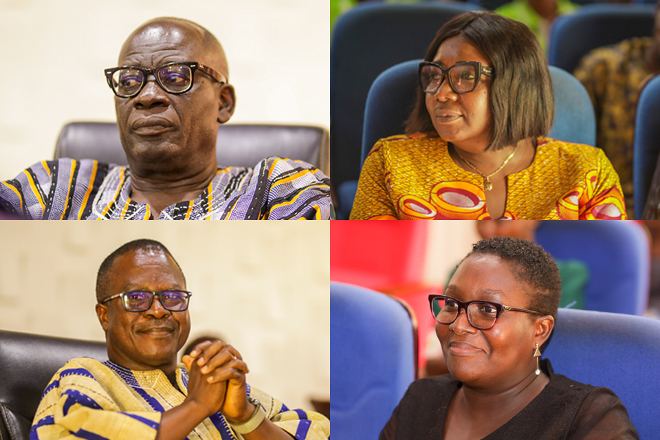 From Top L-R: Prof. Andy Ofori-Birikorang, Prof. Christiana Hammond, Dr. Francis Narh Akronu and Dr. Obaapanin Oforiwaa Adu