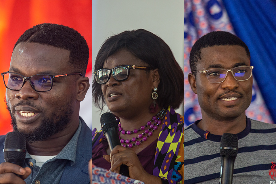 From L-R: Mr. Eric Kweku Arhinful, Mrs. Florence Akua Mensah and Rev. Jerry Martey