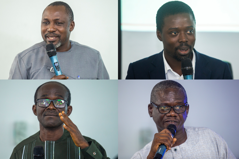 From top L-R: Dr. Bernard B. B. Bingab, Mr. Shadrack Nketia, Mr. Stephen Ernest Donkor and Mr. Michael Harod Danso-Ntiamoah