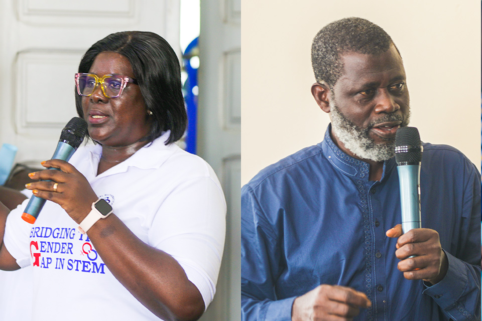 Dr. (Mrs.) Nelly Adjoa Sakyi-Hagan (left) and Mr. Ahmed Amihere