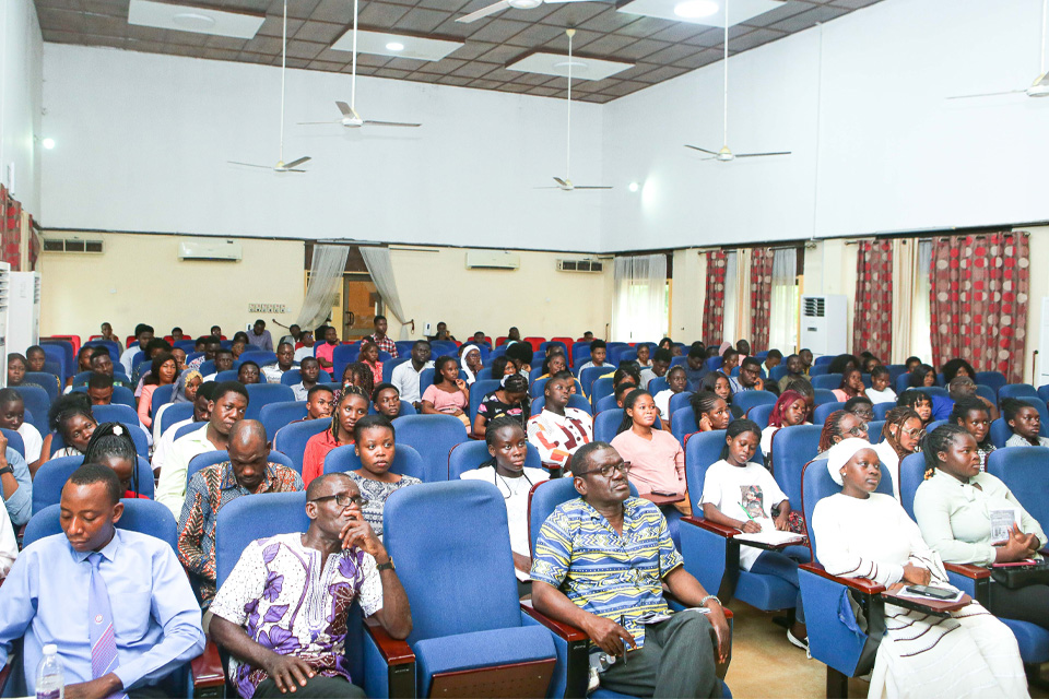 A cross-section of staff and students who graced the occasion