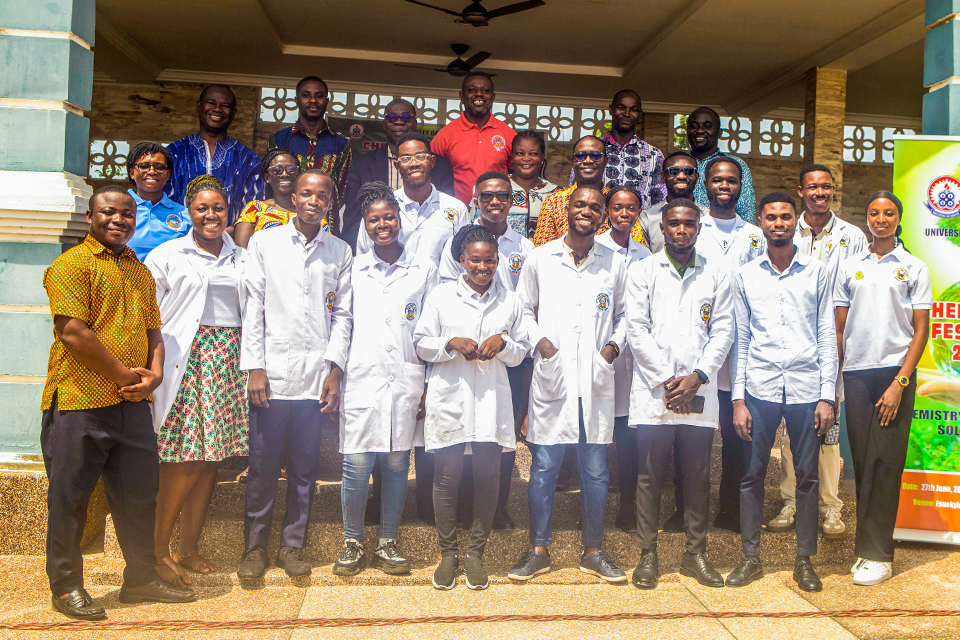 A group picture of the chemistry outreach team members and facilitators 