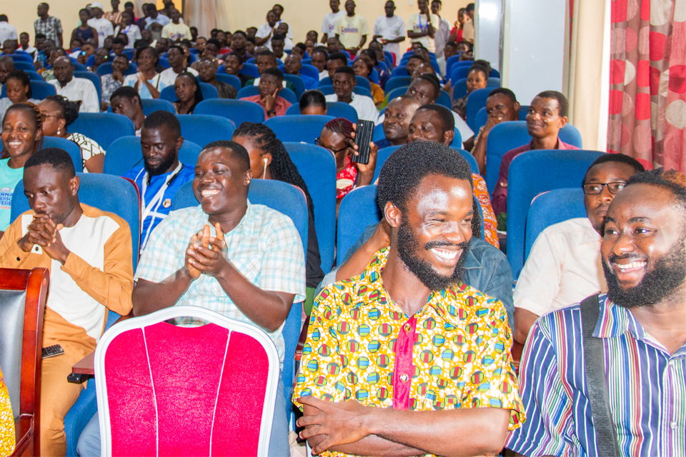 A cross-section of postgraduate students gathered at the North Campus Mini-Conference Room for the closing ceremony