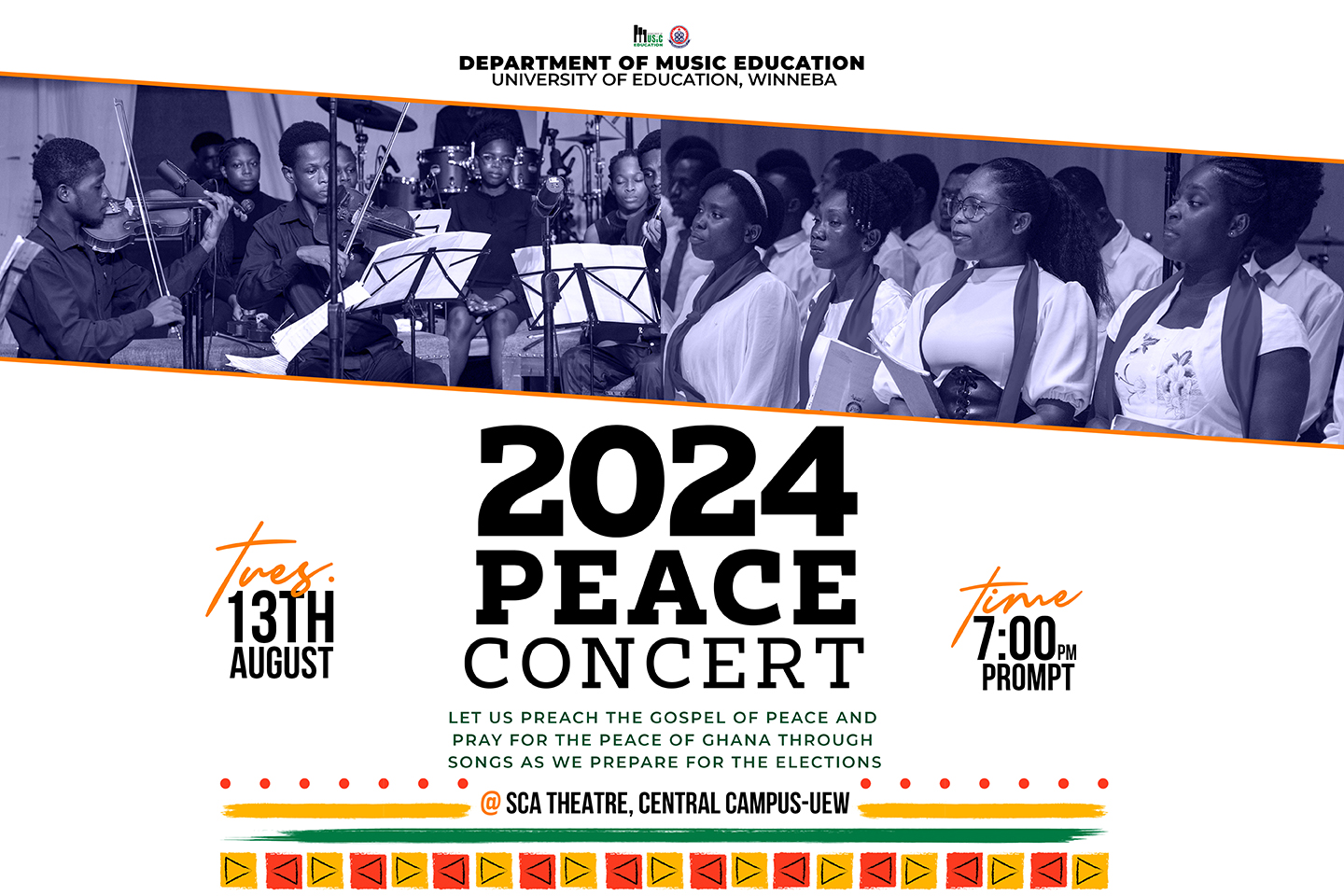 A cover design for the 2024 Peace Concert