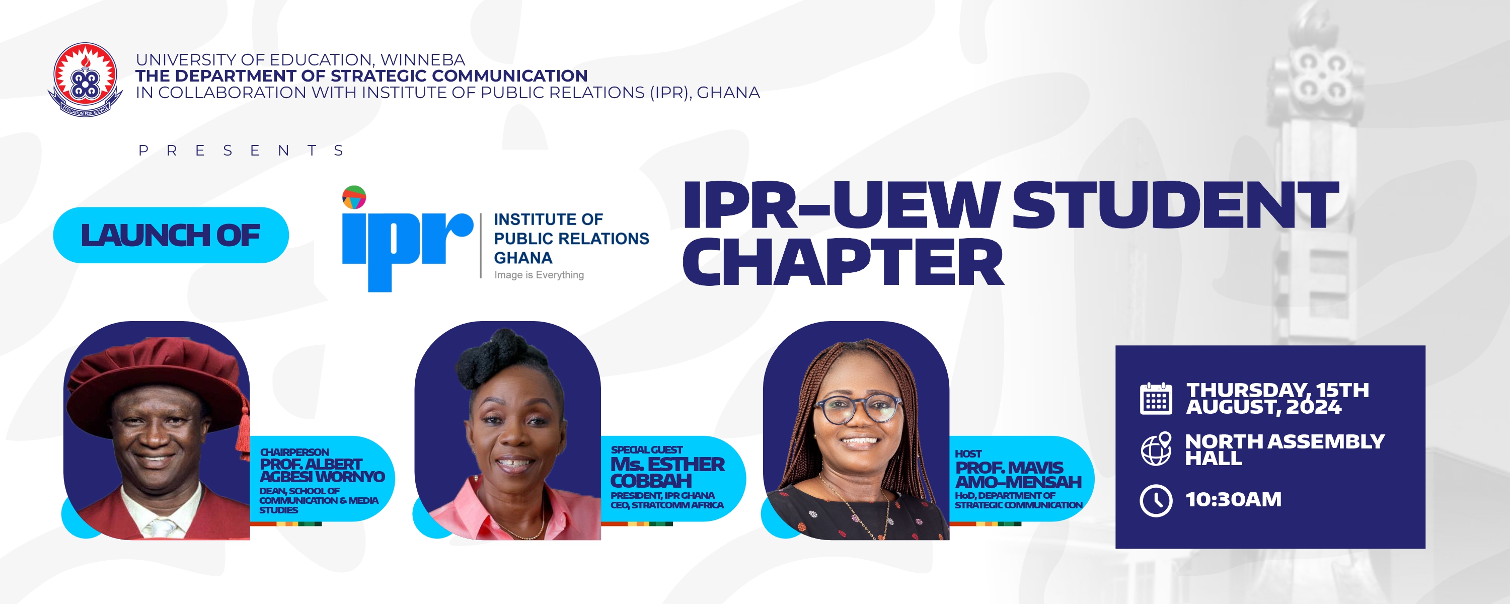 Banner design for the IPR inauguration