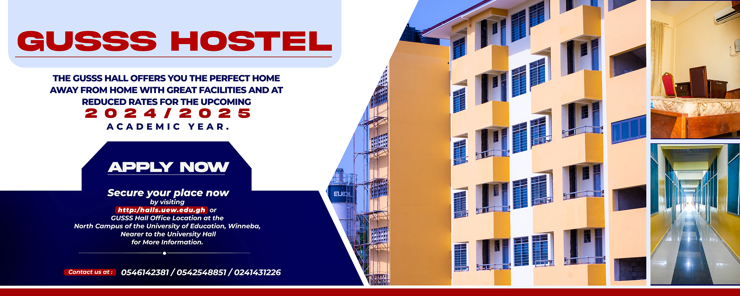 GUSSS HALL | Affordable and Comfortable Hostel Accommodation on UEW ...