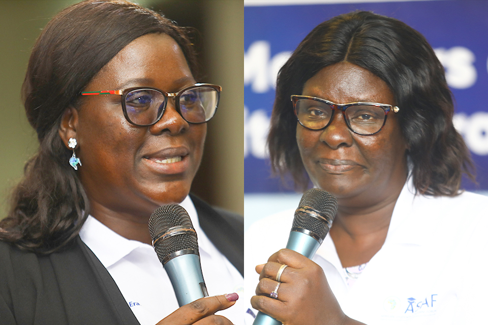 Dr. Nelly Adjoa Sakyi-Hagan (left) and Prof. Ruby Hanson