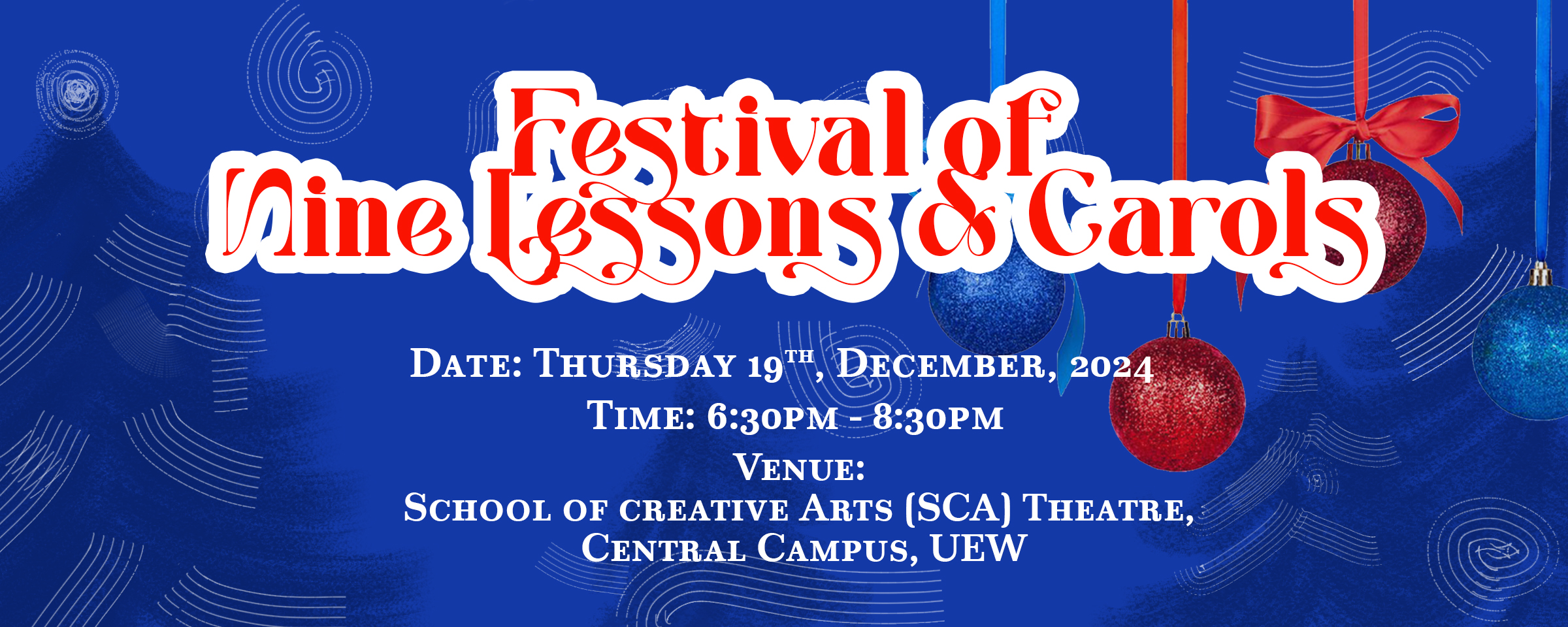 Invitation to the 2024 Festival of Nine Lessons and Carols