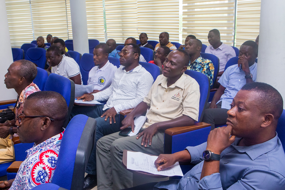 A cross-section of participants at the training 