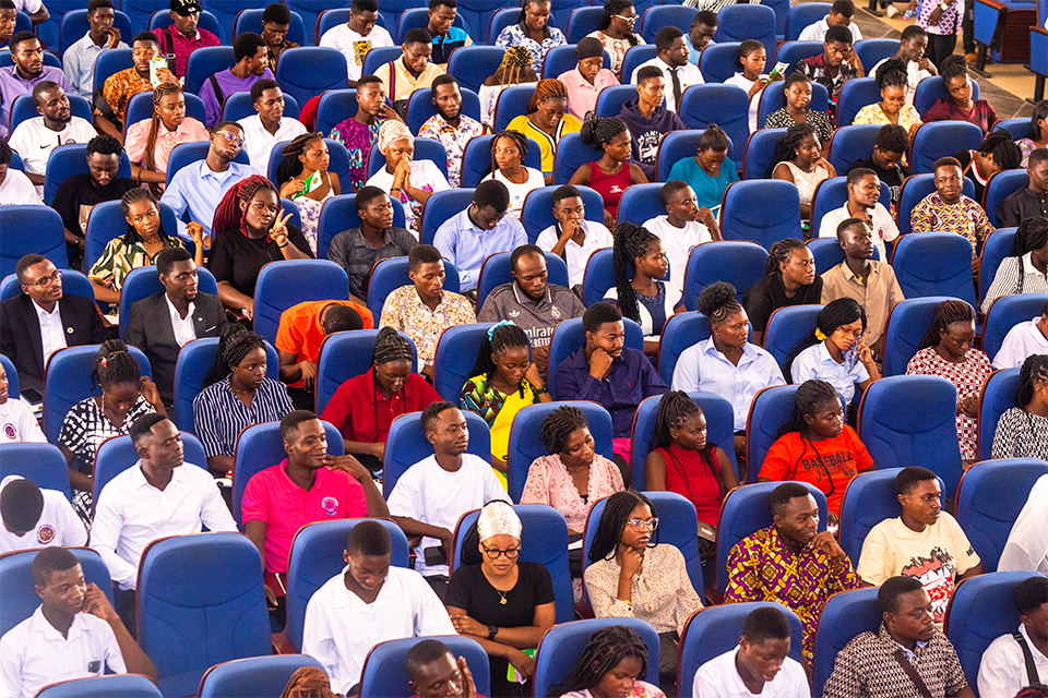 A cross-section of students who graced the event