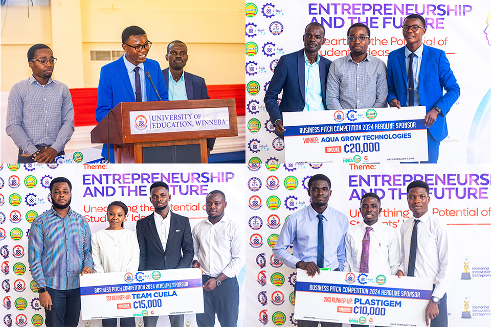 An image depicting the three groups that excelled in the competition 