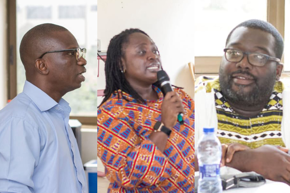 From L-R: Prof. Abraham Kwesi Bisilki, Dr. Naa Korkor L. Watson-Nortey and Mr. Okai-Anti