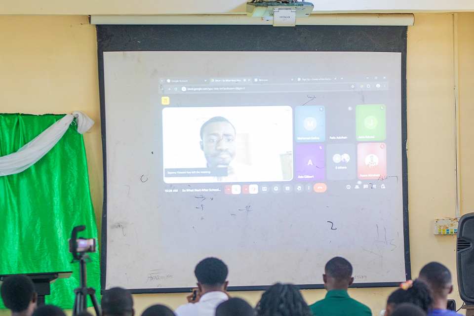 Mr. Emmanuel K. Dabuo presenting via Zoom