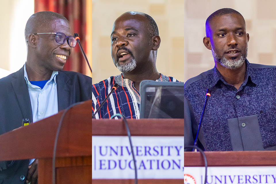From L-R: Mr. Collins Owusu-Ansah, Mr. Raymond Bentum Boison and Mr. Samuel Krow Anim