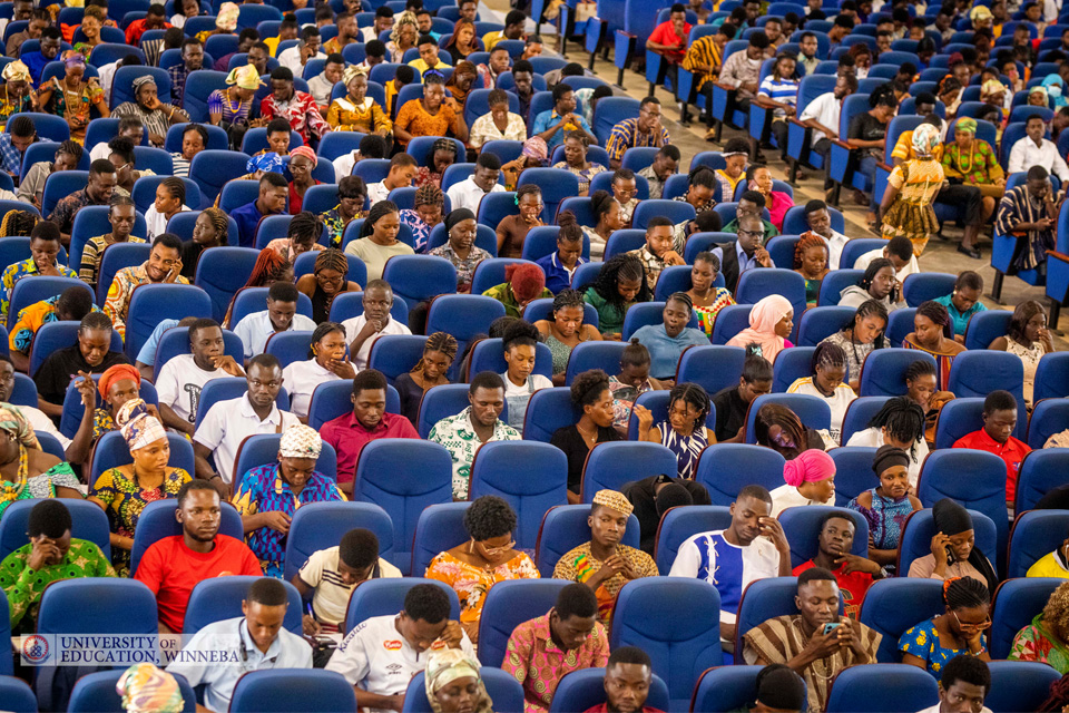 An aerial view of attendees at the Jophus Anamuah-Mensah Conference Centre