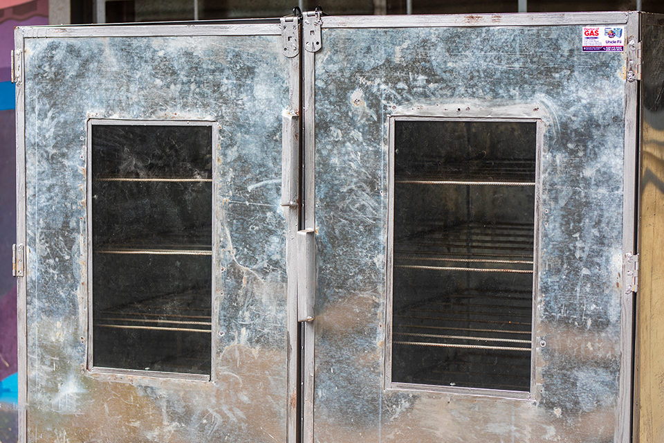 The large double gas oven donated by the level 200 students
