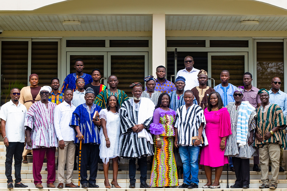 A group photo taken after the meeting