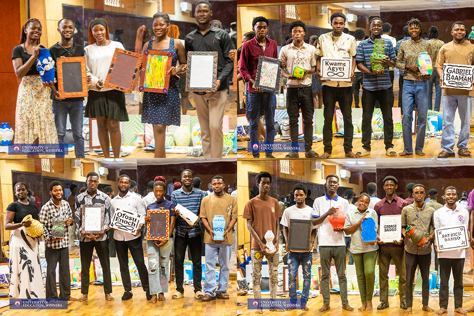 An image of students displaying their artefacts