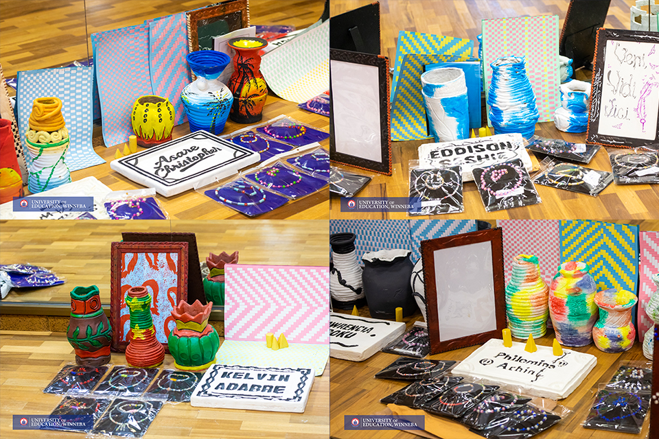 An image of the artefacts and artwork