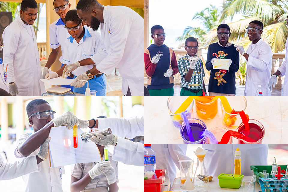 A photo illustrating the diverse hands-on activities undertaken by the JHS learners