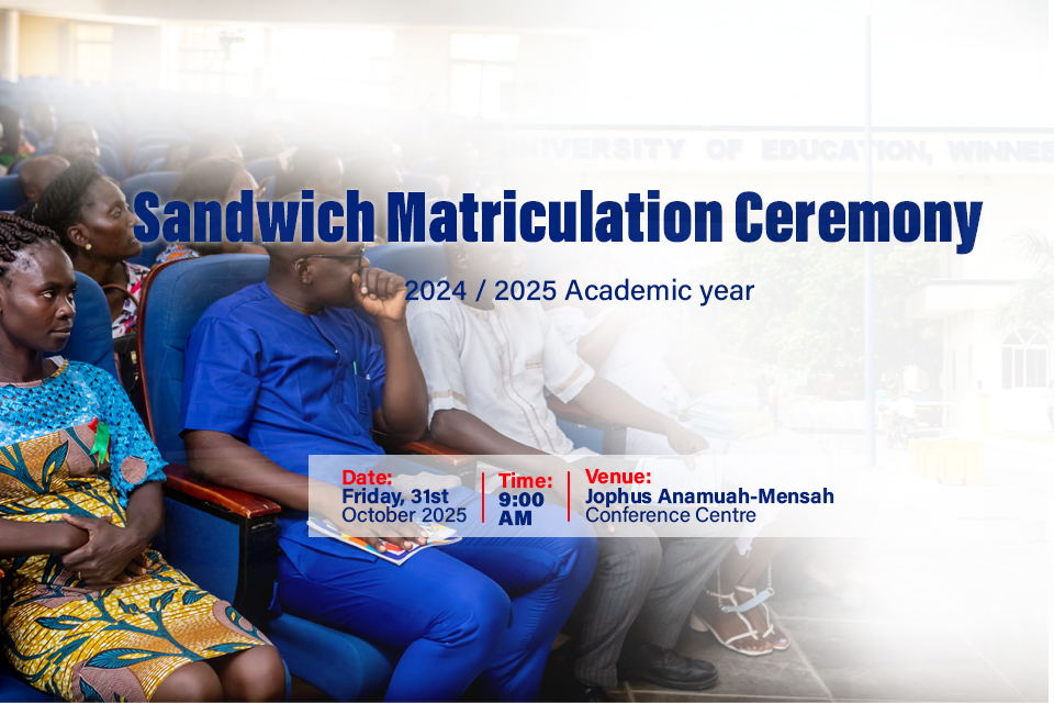 Sandwich Matriculation Ceremony