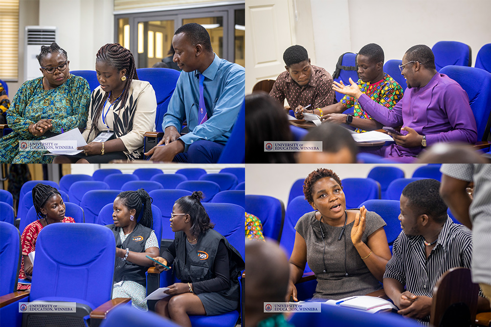 An image demonstrating participants sharing ideas for curriculum design