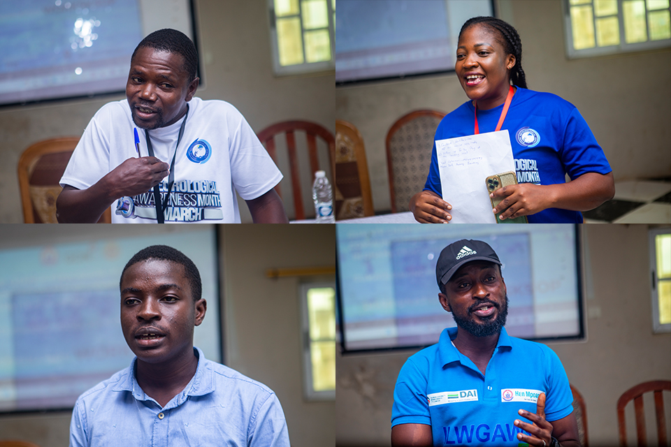 An image showing merged pictures of government agency stakeholders who attended the event