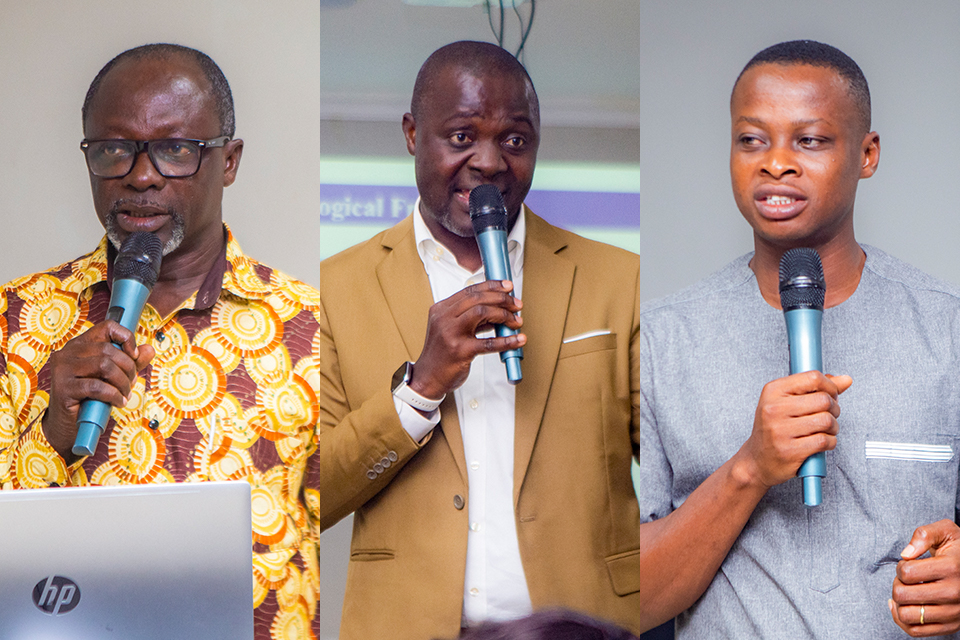 From L-R: Prof. Alfred Kuranchie, Dr. Richard Osei Agjei and Dr. Osman Adams