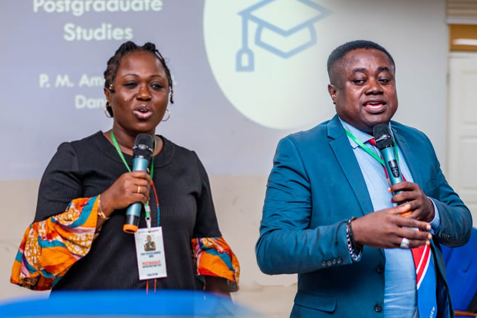 Prof. Patricia Mawusi Amos (left) and Dr. Samuel Ofori Danquah 