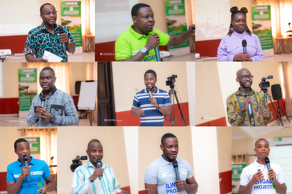Top row from L-R: Mr. Stephen Kankam, Prof. Kofi Adu-Boahen and Dr. Millicent Obeng; middle row from L-R: Dr. Richard Adade, Dr. Sylvester Afram Boadi and Dr. Jacob Agyekum; bottom row from L-R: Mr. Edudzi Akpakli, Mr. Simeon Odametey, Mr. Isaiah Acquah and Mr. William Konlan