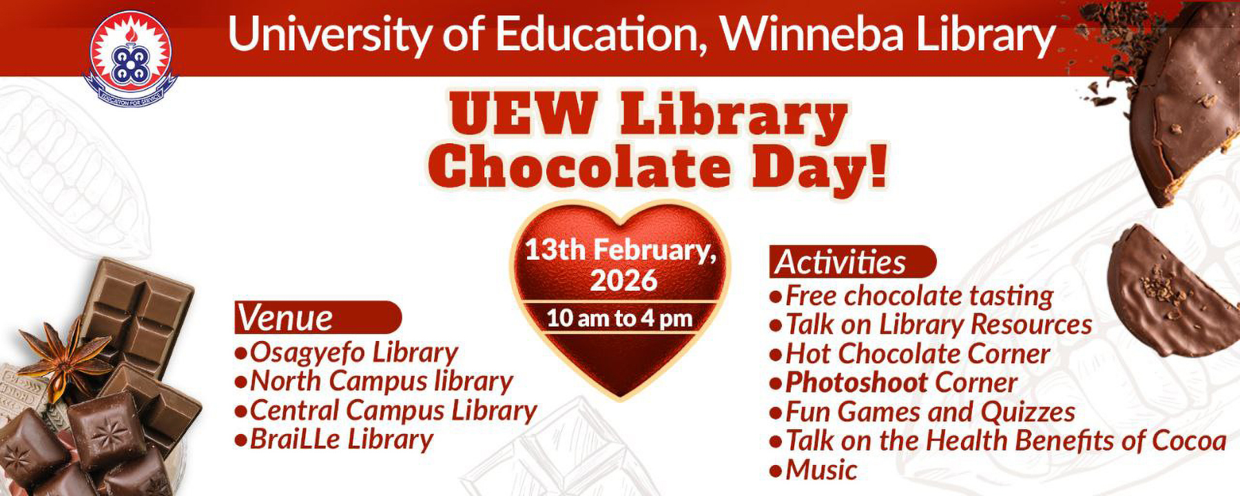 UEW Library Chocolate Day