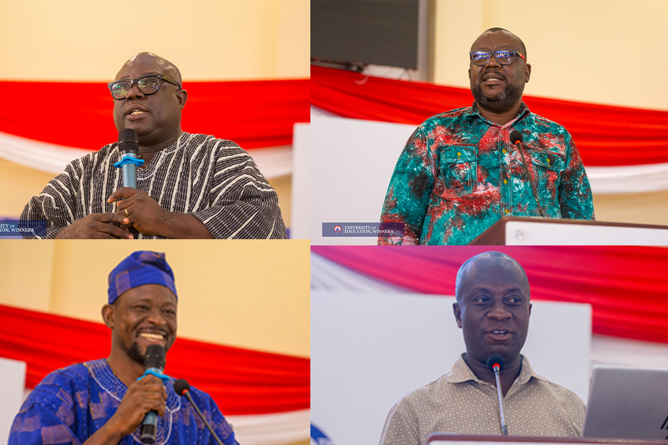 From top L-R: Rev. Canon James Andoh-Appiah, Dr. Theophilus Mensah, Mr. Prince Asiedu and Mr. Elijah Otis Awuni