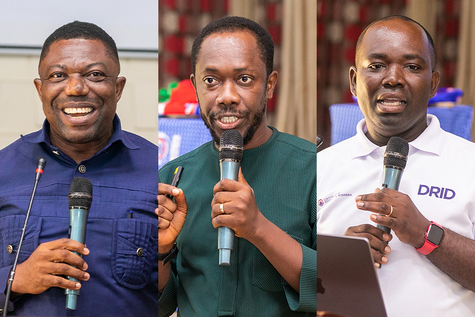 From L-R: Prof. Charles Anum Adams, Mr. Julius Lamptey and Prof. Enoch F. Sam