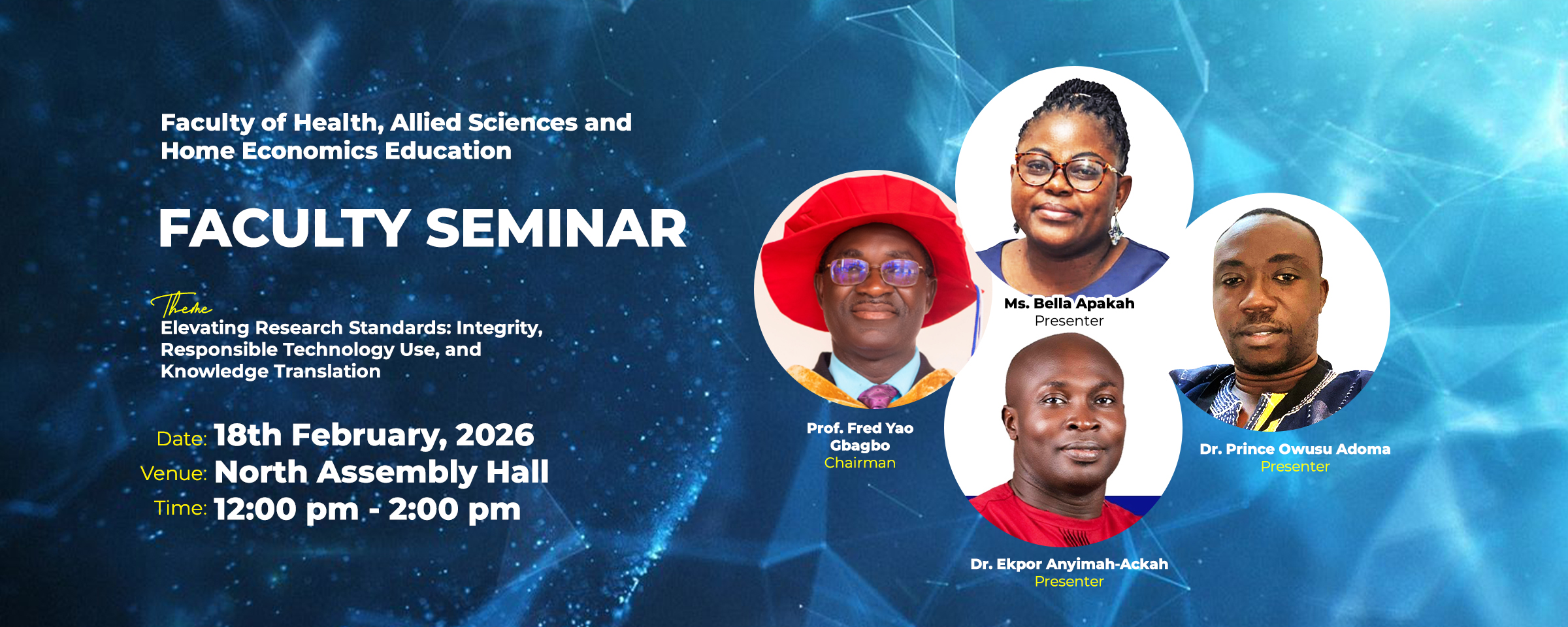 Faculty Seminar Dissemination - FHASHEE