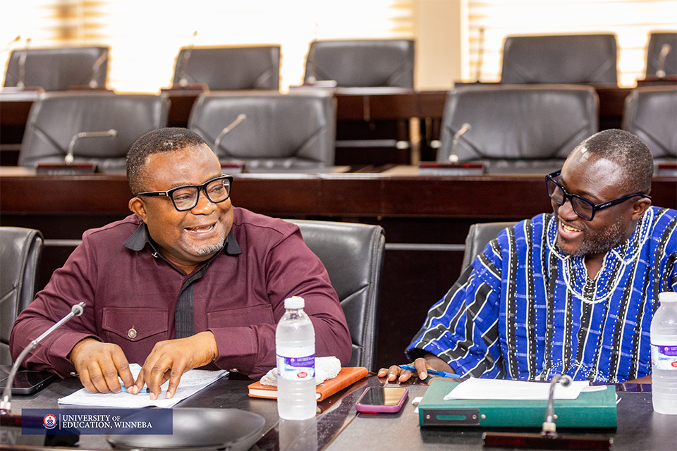 Dr. Kwabena Osei Kuffour Adjei (left) and Dr. Evans Osman Asigri