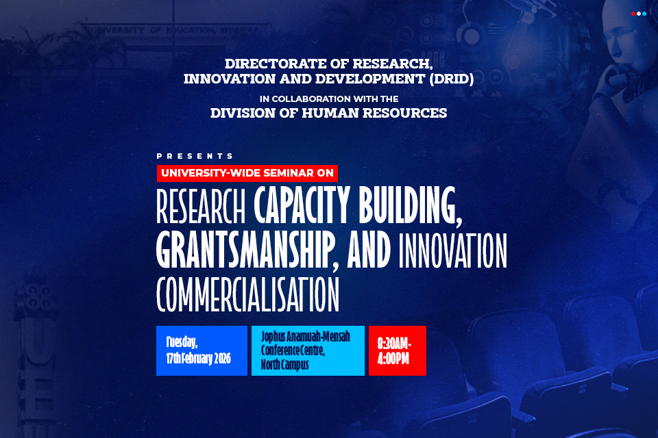 Seminar on Research Capacity Building, Grantsmanship, and Innovation Commercialisation