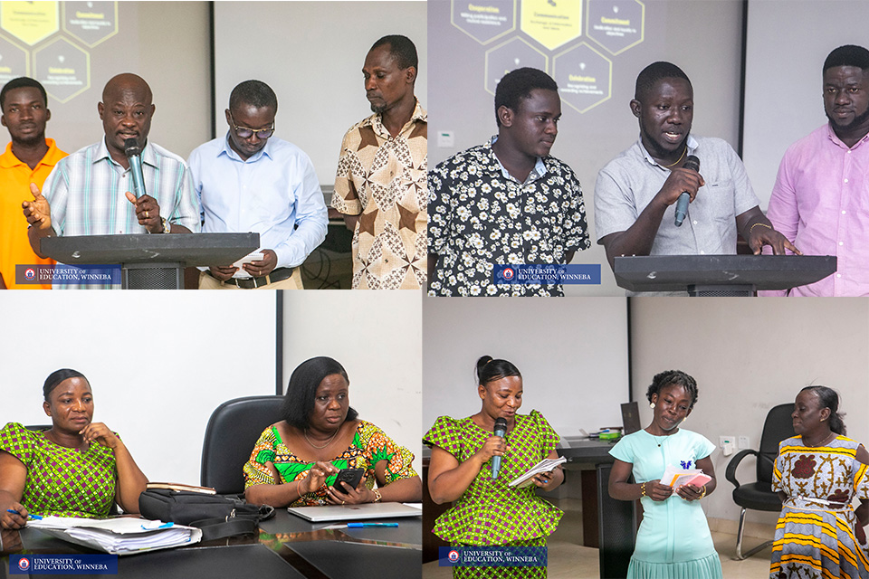 An image showing staff presenting the 2025 review activities