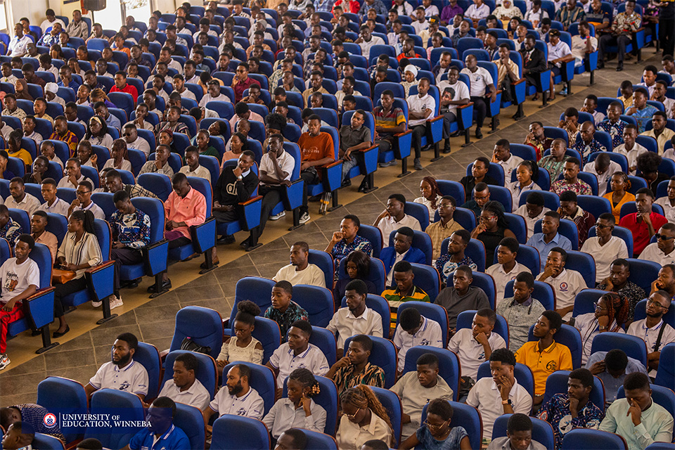An aerial view of attendees 
