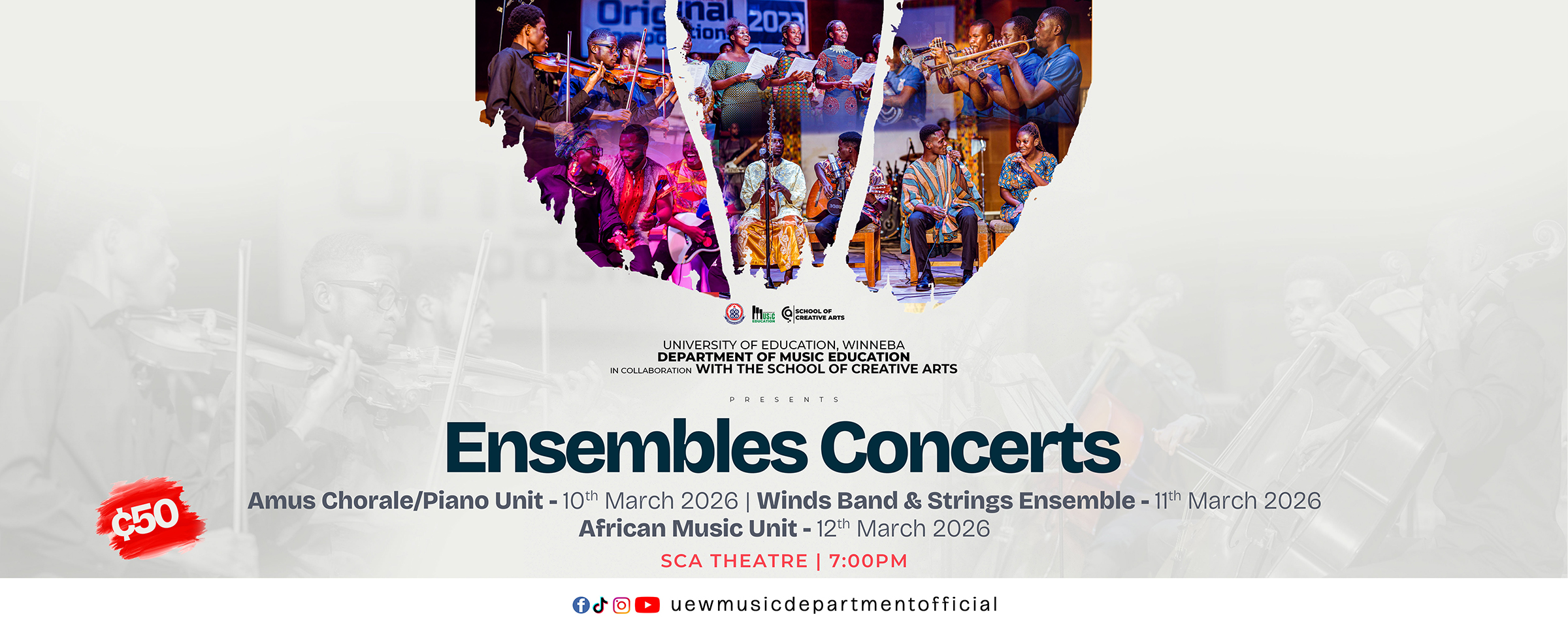Ensembles Concert Series by the Department of Music Education
