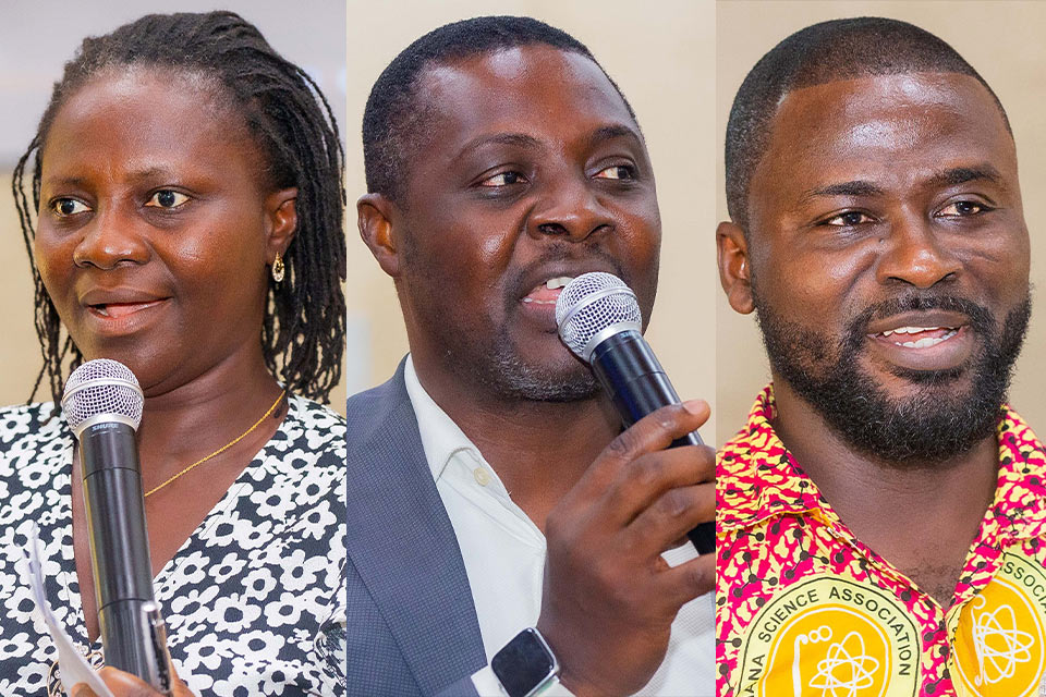 From L-R: Dr. Jacqueline Nkrumah, Dr. Richard Agjei and Mr. Emmanuel Ahenfo 