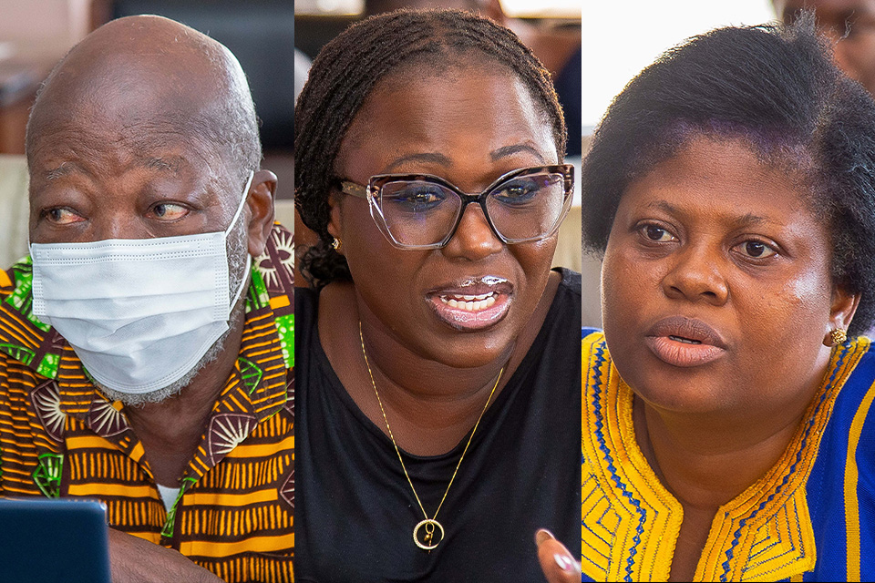 From L-R: Prof. Reginald Tetteh-Ahumah Ocansey, Prof. Patricia Mawusi Amos and Dr. Benedicta Leonora Akrono