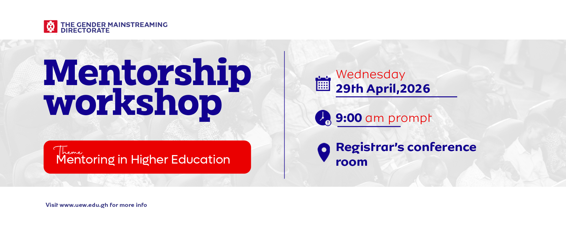 Gender Mainstreaming Directorate - Mentorship Programme