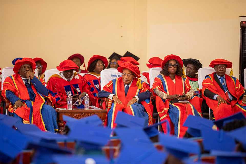 An aerial view of the Principal Officers and Academic Heads
