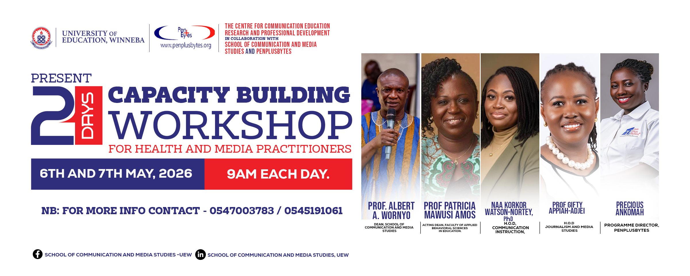 Capacity Building Workshop for Health and Media Practitioners