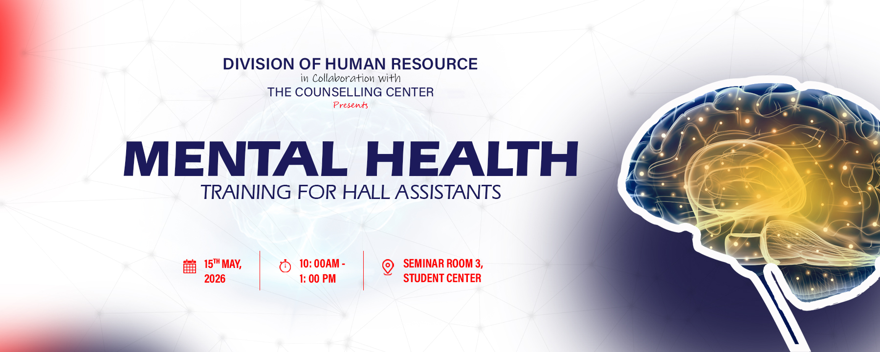 Mental Health Training for Hall Assistants